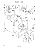 CABINET Diagram and Parts List for 3CE2110XMW1  Whirlpool Dryer