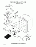 REFRIGERATOR LINER PARTS Diagram and Parts List for KFIL27CXMS0  KitchenAid Refrigerator
