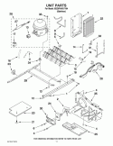 UNIT PARTS Diagram and Parts List for 8ED5FHKXVY04  Whirlpool Refrigerator