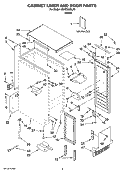 Part Location Diagram of 2313688 Whirlpool Use & Care Guide