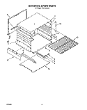 INTERNAL OVEN Diagram and Parts List for FGP335VL0  Roper Range