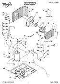 UNIT PARTS Diagram and Parts List for ACQ189XR1  Whirlpool Air Conditioner