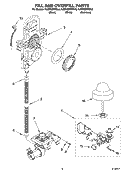 FILL AND OVERFILL PARTS Diagram and Parts List for KUDS02FRBL3  KitchenAid Dishwasher