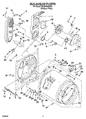 Part Location Diagram of W10828911 Whirlpool BULKHEAD