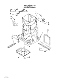 FRAME Diagram and Parts List for JJTU4600XTP1  Whirlpool Trash Compactor