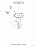 TURNTABLE PARTS Diagram and Parts List for TMH16XSQ7  Estate Microwave