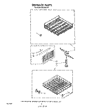 DISHRACK Diagram and Parts List for DP8700XTN1  Whirlpool Dishwasher