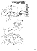 MACHINE BASE Diagram and Parts List for LSV9245BW0  Whirlpool Washer