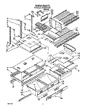 SHELF, LIT/OPTIONAL Diagram and Parts List for ET22DKXYN00  Whirlpool Refrigerator