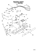 CONTROL PARTS Diagram and Parts List for KSRG25FKSS05  KitchenAid Refrigerator