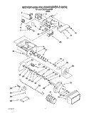 MOTOR AND ICE CONTAINER Diagram and Parts List for 3XARG499WP00  Whirlpool Refrigerator