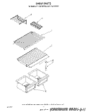 SHELF Diagram and Parts List for ET14JKYWN00  Whirlpool Refrigerator