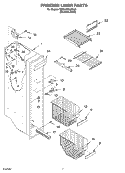 FREEZER LINER Diagram and Parts List for BRS70XRANA03  Whirlpool Refrigerator