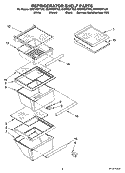 REFRIGERATOR SHELF PARTS Diagram and Parts List for ED2FHEXTL02  Whirlpool Refrigerator