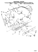 CONTROL PARTS Diagram and Parts List for GS5SHGXLQ01  Whirlpool Refrigerator