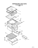 REFRIGERATOR SHELF Diagram and Parts List for 3XARG484WP00  Whirlpool Refrigerator