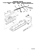 CONTROL PARTS Diagram and Parts List for KSRP25FTSS01  KitchenAid Refrigerator