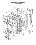 REFRIGERATOR DOOR Diagram and Parts List for KTRI18KXWH00  Whirlpool Refrigerator