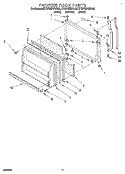 FREEZER DOOR Diagram and Parts List for KTRP22KDBL00  KitchenAid Refrigerator