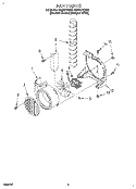 FAN, LITERATURE Diagram and Parts List for RS385PXBQ0  Whirlpool Range