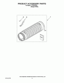 PRODUCT ACCESSORY PARTS Diagram and Parts List for LTG5243DQ9  Whirlpool Washer Dryer Combo