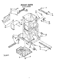 FRAME (KCC151) Diagram and Parts List for KCC150  KitchenAid Trash Compactor
