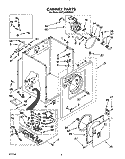 CABINET Diagram and Parts List for KGYL400WAL0  KitchenAid Dryer