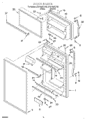 DOOR Diagram and Parts List for ET21GMXHT02  Whirlpool Refrigerator