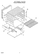 INTERNAL Diagram and Parts List for FGP310BW0  Roper Range