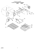 OVEN, OPTIONAL Diagram and Parts List for KERC506HWH2  KitchenAid Range