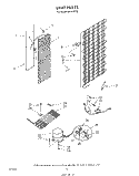 UNIT Diagram and Parts List for 8624W1B  Roper Refrigerator