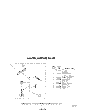 MISCELLANEOUS Diagram and Parts List for LA5600XPW5  Whirlpool Washer