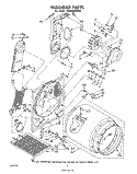 SECTION Diagram and Parts List for LE9800XMW0  Whirlpool Dryer