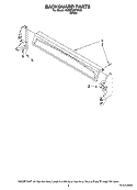 BACKGUARD PARTS Diagram and Parts List for CGRP305TDW0  Magic Chef Range