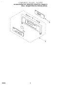 CONTROL PANEL Diagram and Parts List for GBS307PDB1  Whirlpool Wall Oven