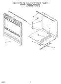 MICROWAVE COMPARTMENT Diagram and Parts List for RM770PXBB2  Whirlpool Wall Oven