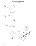 WIRING HARNESS Diagram and Parts List for DU8500XT3  Whirlpool Dishwasher