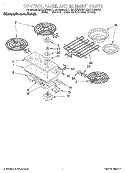 SECTION Diagram and Parts List for KECG260SAL7  KitchenAid Cooktop