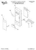CONTROL PANEL Diagram and Parts List for MT9101SFQ0  Whirlpool Microwave