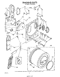 SECTION Diagram and Parts List for LE4900XSW0  Whirlpool Dryer