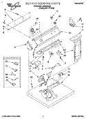 TOP AND CONSOLE, LIT/OPTIONAL Diagram and Parts List for LGR5634AQ0  Whirlpool Dryer