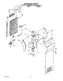 AIRFLOW, LIT/OPTIONAL Diagram and Parts List for KSRS22QAAL10  KitchenAid Refrigerator
