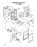 DISPENSER FRONT Diagram and Parts List for KSRB25QXBL11  KitchenAid Refrigerator