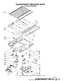 COMPARTMENT SEPARATOR Diagram and Parts List for ET18NKXSW05  Whirlpool Refrigerator