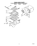 OVEN LINER Diagram and Parts List for KEBS177YAL0  KitchenAid Wall Oven