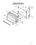 FREEZER DOOR Diagram and Parts List for RT16DKYVW11  Roper Refrigerator