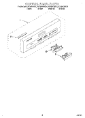 CONTROL PANEL Diagram and Parts List for KUDI25CHBL0  KitchenAid Dishwasher