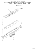 CONTROL PANEL Diagram and Parts List for KGRT507GBL0  KitchenAid Range
