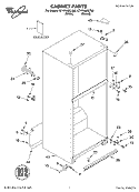 CABINET, LITERATURE Diagram and Parts List for ET1FHMXLT00  Whirlpool Refrigerator
