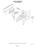 BACKGUARD Diagram and Parts List for SF310PERW0  Whirlpool Range